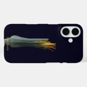 Gepersonaliseerde Naam Elegante Bloemen Moderne Wi Case-Mate iPhone Case (Achterkant (horizontaal))