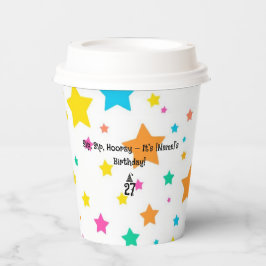 Gepersonaliseerde naam en leeftijd - Aangepaste ve Papieren Bekers