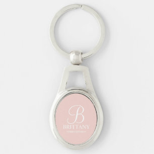 Gepersonaliseerde naam en monogram van het bruidsm sleutelhanger