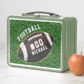 Gepersonaliseerde naam en nummer Amerikaans footba (In situ)