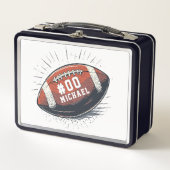 Gepersonaliseerde naam en nummer Amerikaans footba (Voorkant)