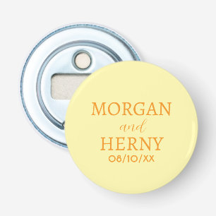GEPERSONALISEERDE NAAM EN TEKST STIJLVOLE MODERNE BUTTON FLESOPENER