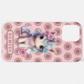 Gepersonaliseerde naam Fairy Baby Eenhoorn Sparkli iPhone Hoesje (Achterkant horizontaal)