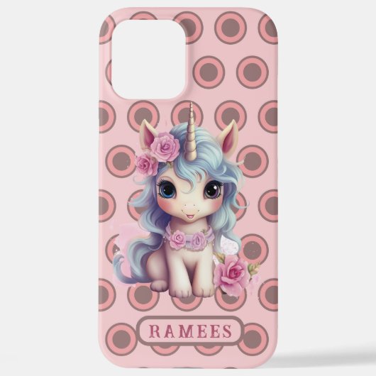 Gepersonaliseerde naam Fairy Baby Eenhoorn Sparkli iPhone Hoesje (Achterkant)