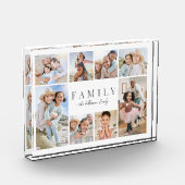 Gepersonaliseerde Naam Familie Fotocollage Acryl Fotoblokken (Links)
