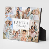 Gepersonaliseerde naam Familiefotocollage Fotoplaat (Zijkant)