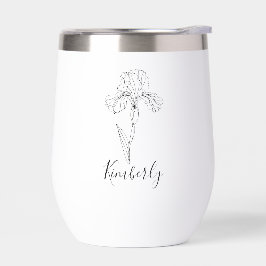 Gepersonaliseerde naam Februari Iris Geboortebloem