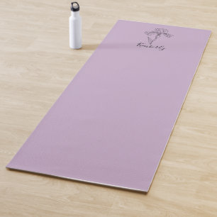 Gepersonaliseerde naam Februari Iris Geboortebloem Yogamat