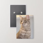 Gepersonaliseerde naam Foto Button (Voorkant / Achterkant)