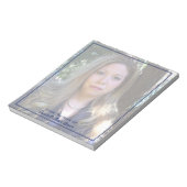 Gepersonaliseerde naam & fotosjabloon notitieblok (Gedraaid)