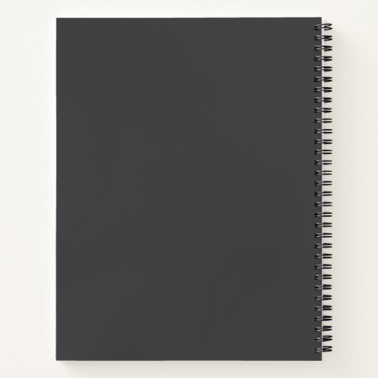 Gepersonaliseerde naam Funny Scribble Sketchbook B Notitieboek (Achterkant)