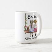 Gepersonaliseerde naam Gift Mok Bestie Girls Cat (Voorkant rechts)
