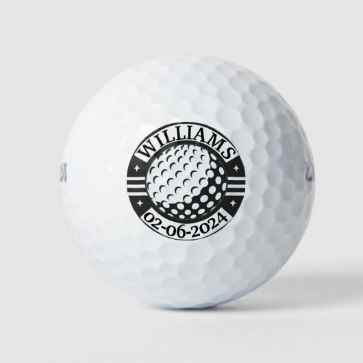 gepersonaliseerde naam golfballen (Voorkant)