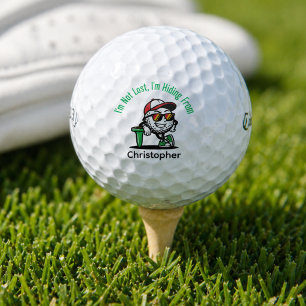 Gepersonaliseerde naam grappig golfballen