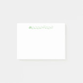 Gepersonaliseerde naam Green Bubble Letter Post-it® Notes (Voorkant)