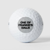 Gepersonaliseerde naam Grey Funny Golfballen (Voorkant)