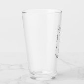 Gepersonaliseerde naam grillig Beer Schattige spee Glas (Rechts)