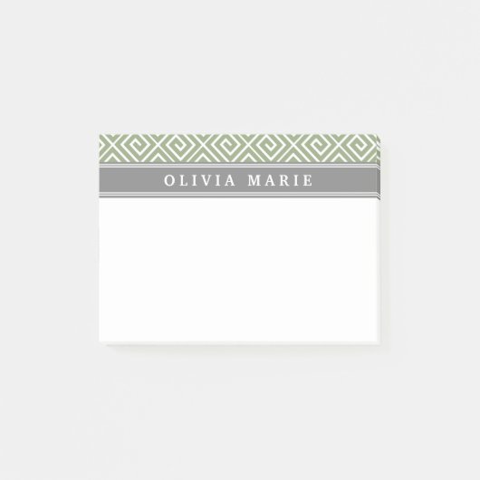 Gepersonaliseerde naam Groen Grieks Zeer belangrij Post-it® Notes (Voorkant)