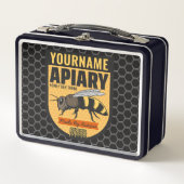 Gepersonaliseerde NAAM Honey Bee Apiary Bijenkorve (Voorkant)