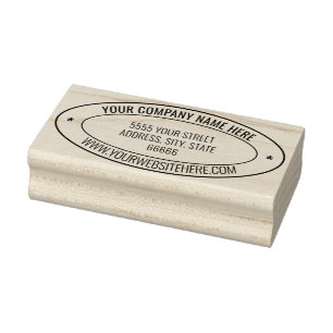 Gepersonaliseerde Naam Info Adres Ovaal Rubber Ste Rubberstempel
