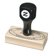 Gepersonaliseerde Naam Info Adres Ovaal Rubber Ste Rubberstempel (Stempel)