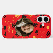 Gepersonaliseerde naam, Initiaal en foto Case-Mate iPhone Case (Achterkant (horizontaal))