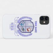 Gepersonaliseerde naam IV League infusie verpleegk Case-Mate iPhone Case (Achterkant (horizontaal))