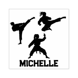 Gepersonaliseerde naam Karate / Taekwondo / judo Rubberstempel