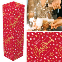 Gepersonaliseerde naam Kerstscript Red Faux Gold