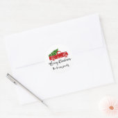 Gepersonaliseerde naam kerstwensen stickers (Envelop)