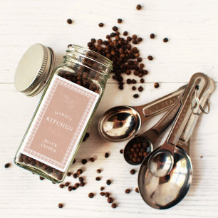 Gepersonaliseerde naam Keuken Spice Jar Labels