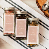 Gepersonaliseerde naam Keuken Spice Jar Labels
