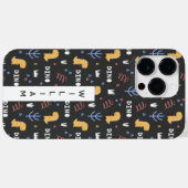 Gepersonaliseerde naam Kinder telefoonhoes Case-Mate iPhone Case (Achterkant (horizontaal))