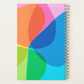 Gepersonaliseerde naam Kleurrijk Abstract Speelse Planner (Achterkant)