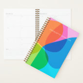 Gepersonaliseerde naam Kleurrijk Abstract Speelse Planner (Display)