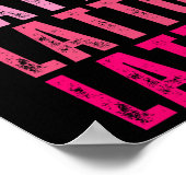 Gepersonaliseerde naam Latto I Love Latto Poster (Hoek)