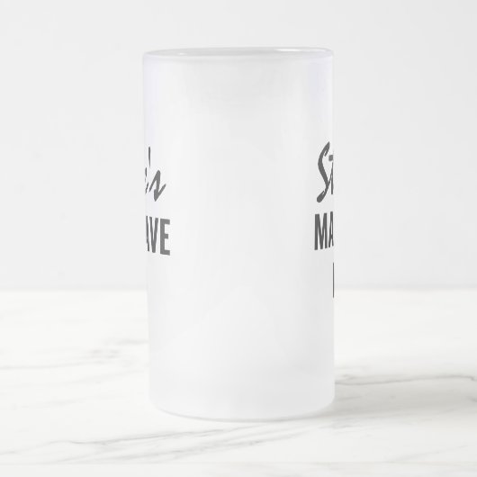 Gepersonaliseerde naam Man Cave Matglas Bierpul (Center)