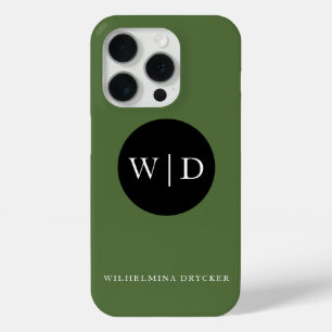 Gepersonaliseerde naam met Monogram iPhone 15 Pro Case