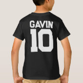 Gepersonaliseerde naam met Monster Truck Verjaarda T-shirt (Achterkant)