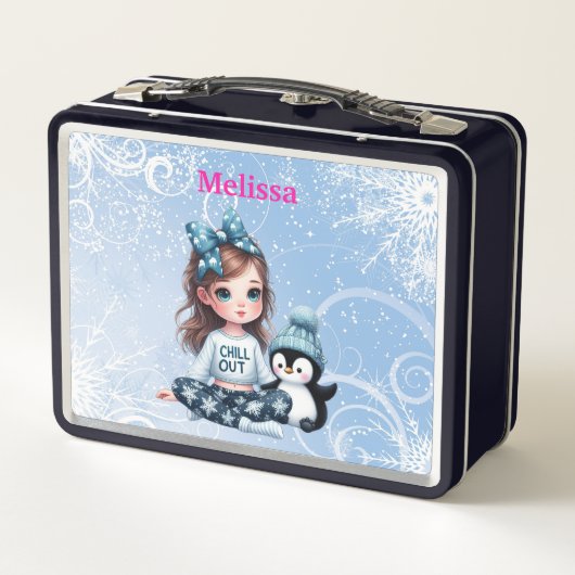 Gepersonaliseerde naam Metal Lunchbox (Achterkant)