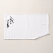Gepersonaliseerde naam mevrouw Smith White Handdoek (Handdoek)
