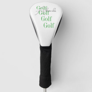 Gepersonaliseerde naam Minimale typografie Golfheadcover