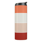 Gepersonaliseerde naam modern eenvoudig en trendy thermosbeker (Gedraaid links)