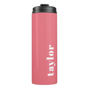 Gepersonaliseerde naam Modern Eenvoudig en Trendy Thermosbeker