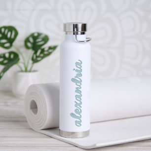 Gepersonaliseerde naam Moderne scripttypografie Waterfles