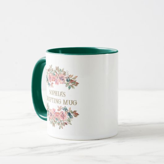 Gepersonaliseerde naam Mok | Aangepaste geschenken (Voorkant links)