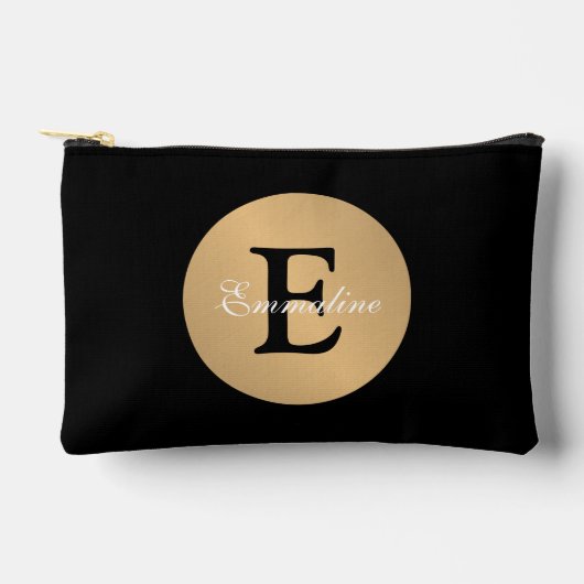 Gepersonaliseerde naam Monogram in Circle Button C Etui (Voorkant)