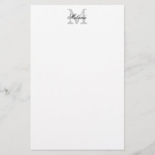 Gepersonaliseerde naam monogram logo briefpapier