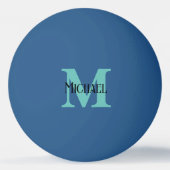 Gepersonaliseerde naam Monogram Ping Pong Ball (Voorkant)