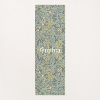Gepersonaliseerde naam Morris Foliage Patroon Yoga Yogamat